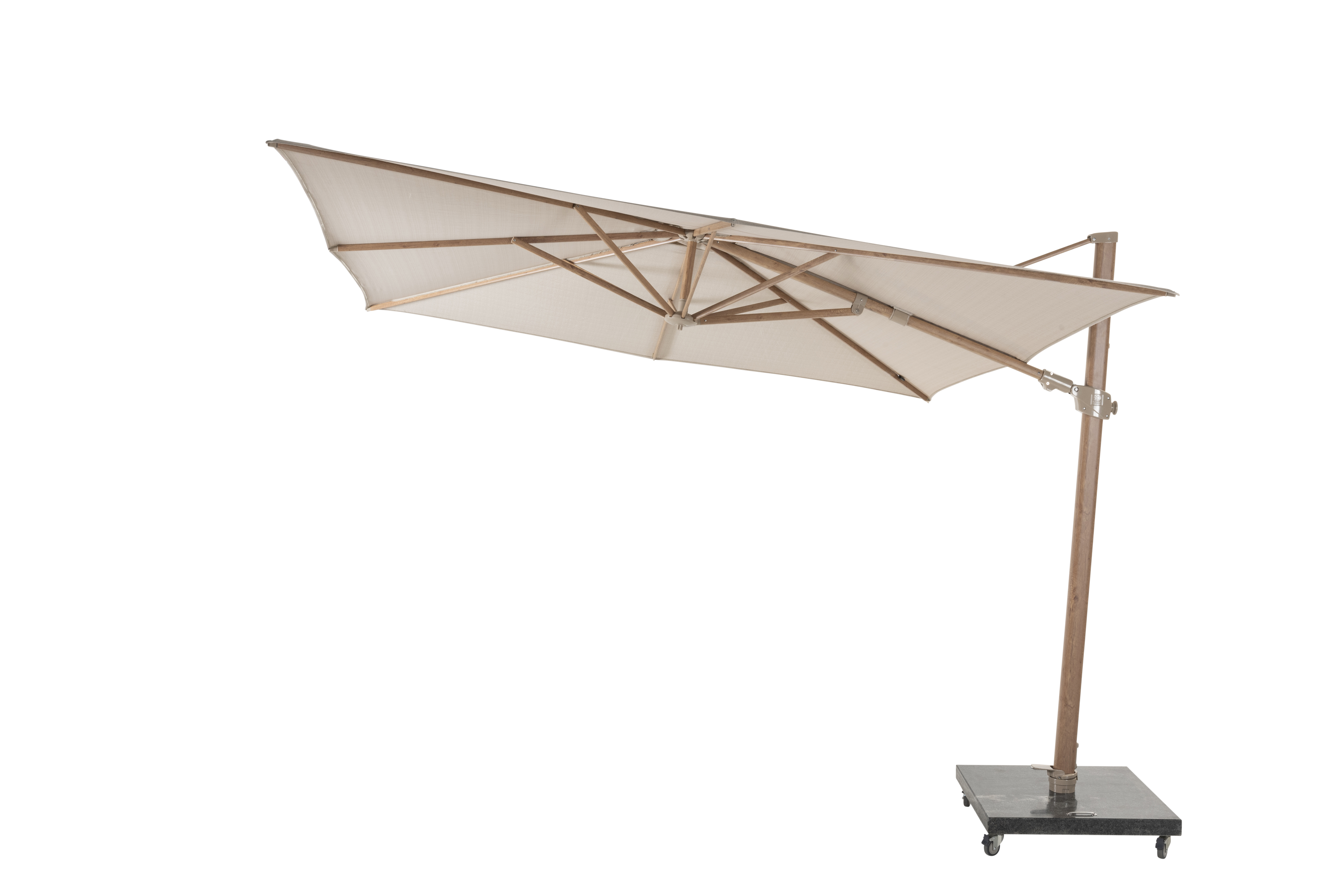 4 Seasons Siesta Premium Parasol 3x3m W.look - Sand